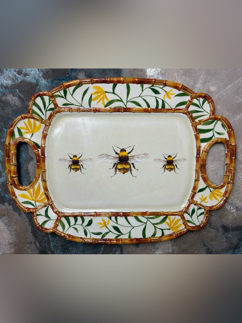 The Farmhouse Bumble Queen Bee Serving Tray